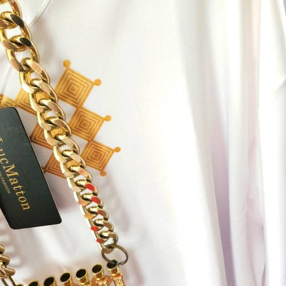 Luc Matton size XL white and gold - Picture 13 of 14